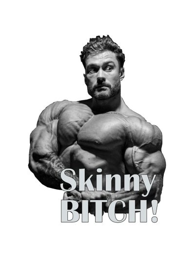 Cbum famos quote skinny bitch Shower curtain Official Cbum Merch