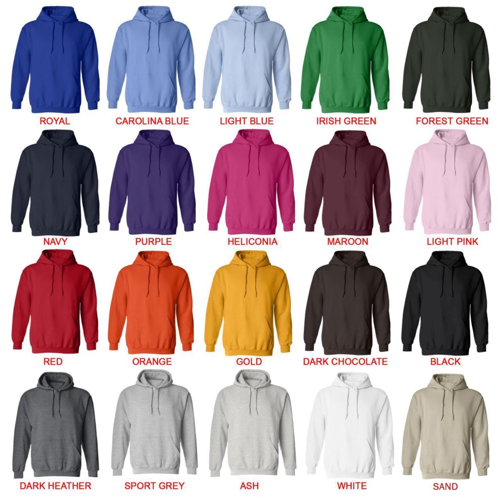 hoodie color chart - Cbum Store